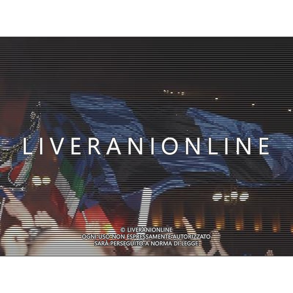 FESTEGGIAMENTI PER LA VITTORIA IN CHAMPIONS LEAGUE DELL\' INTER CALCIO A MADRID CONTRO IL BAYERN MONACO MILANO - PIAZZA DUOMO foto Antonio Sorano - Ag. Aldo Liverani sas