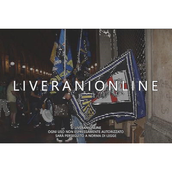 FESTEGGIAMENTI PER LA VITTORIA IN CHAMPIONS LEAGUE DELL\' INTER CALCIO A MADRID CONTRO IL BAYERN MONACO MILANO - PIAZZA DUOMO foto Antonio Sorano - Ag. Aldo Liverani sas