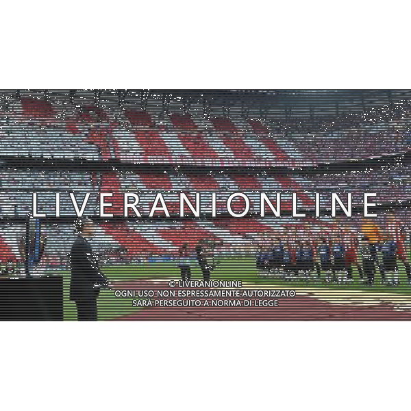 Champions League 2009/2010 Finale Madrid (Santiago Bernabeu) - 22.05.2010 FC Bayern Monaco- FC Inter Nella Foto:COREOGRAFIA BAYERN MONACO /Ph.Vitez-Ag. Aldo Liverani