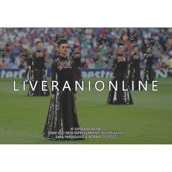 Champions League 2009/2010 Finale Madrid (Santiago Bernabeu) - 22.05.2010 FC Bayern Monaco- FC Inter Nella Foto:COREOGRAFIA FINALE CHAMPIONS LEAGUE MADRD /Ph.Vitez-Ag. Aldo Liverani