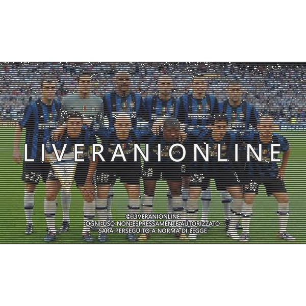 Champions League 2009/2010 Finale Madrid (Santiago Bernabeu) - 22.05.2010 FC Bayern Monaco- FC Inter Nella Foto:INTER SQUADRA FORMAZIONE /Ph.Vitez-Ag. Aldo Liverani