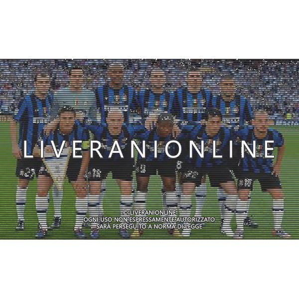 Champions League 2009/2010 Finale Madrid (Santiago Bernabeu) - 22.05.2010 FC Bayern Monaco- FC Inter Nella Foto:INTER SQUADRA FORMAZIONE /Ph.Vitez-Ag. Aldo Liverani