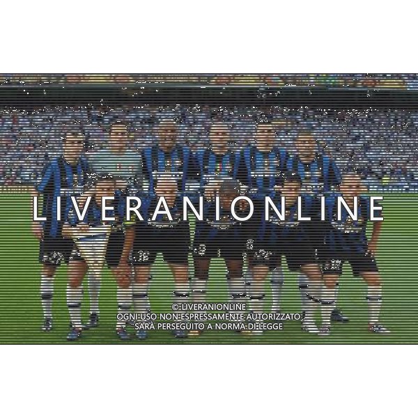 Champions League 2009/2010 Finale Madrid (Santiago Bernabeu) - 22.05.2010 FC Bayern Monaco- FC Inter Nella Foto:INTER SQUADRA FORMAZIONE /Ph.Vitez-Ag. Aldo Liverani