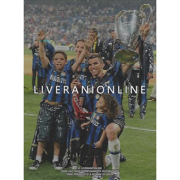 Champions League 2009/2010 Finale Madrid (Santiago Bernabeu) - 22.05.2010 FC Bayern Monaco- FC Inter Nella Foto:LUCIO COPPA /Ph.Vitez-Ag. Aldo Liverani