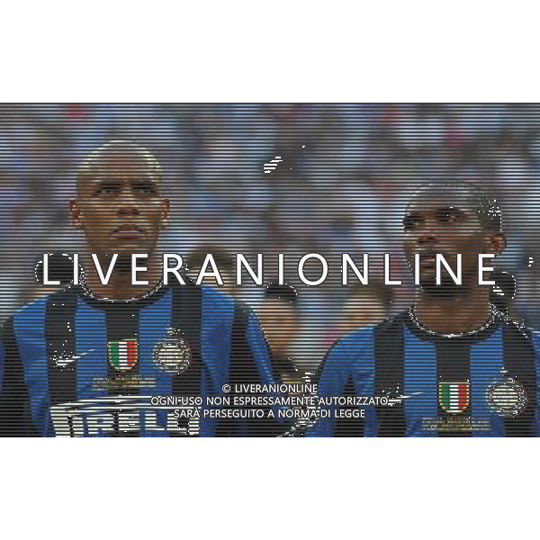 Champions League 2009/2010 Finale Madrid (Santiago Bernabeu) - 22.05.2010 FC Bayern Monaco- FC Inter Nella Foto:MAIOCN CON SAMUEL ETO\'O /Ph.Vitez-Ag. Aldo Liverani