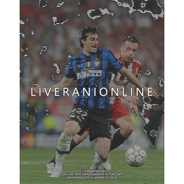 Champions League 2009/2010 Finale Madrid (Santiago Bernabeu) - 22.05.2010 FC Bayern Monaco- FC Inter Nella Foto:MILTIO DIEGO-OLIC IVICA /Ph.Vitez-Ag. Aldo Liverani