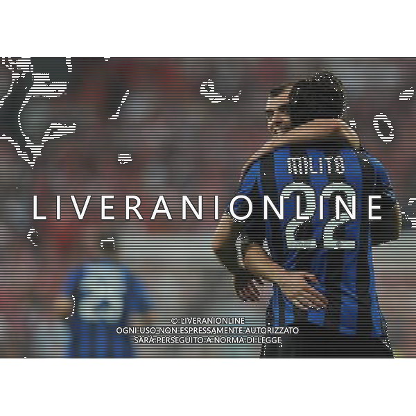 Champions League 2009/2010 Finale Madrid (Santiago Bernabeu) - 22.05.2010 FC Bayern Monaco- FC Inter Nella Foto:MILTIO DIEGO-PANDEV GORAN /Ph.Vitez-Ag. Aldo Liverani