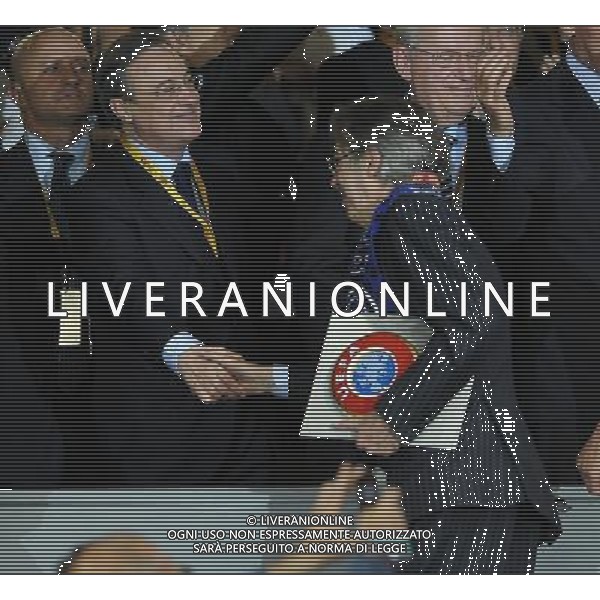 Champions League 2009/2010 Finale Madrid (Santiago Bernabeu) - 22.05.2010 FC Bayern Monaco- FC Inter Nella Foto:MORATTI MASSIMO E PEREZ /Ph.Vitez-Ag. Aldo Liverani