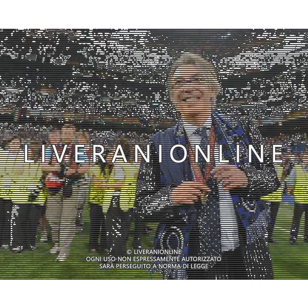 Champions League 2009/2010 Finale Madrid (Santiago Bernabeu) - 22.05.2010 FC Bayern Monaco- FC Inter Nella Foto:MORATTI MASSIMO /Ph.Vitez-Ag. Aldo Liverani