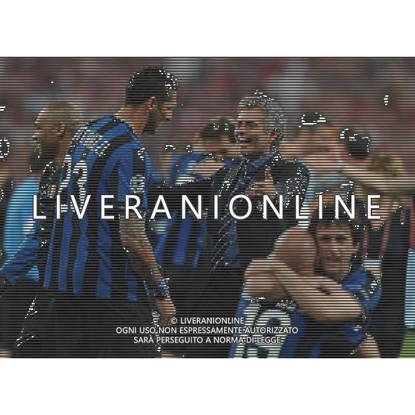 Champions League 2009/2010 Finale Madrid (Santiago Bernabeu) - 22.05.2010 FC Bayern Monaco- FC Inter Nella Foto:MOURINHO JOSE\'-MATERAZZI MARCO /Ph.Vitez-Ag. Aldo Liverani