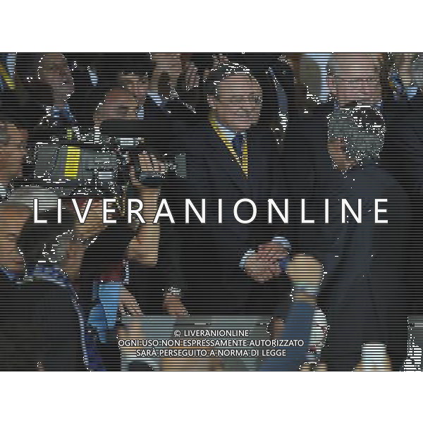 Champions League 2009/2010 Finale Madrid (Santiago Bernabeu) - 22.05.2010 FC Bayern Monaco- FC Inter Nella Foto:PEREZ MOURINHO JOSE\'MORATTI MASSIMO /Ph.Vitez-Ag. Aldo Liverani