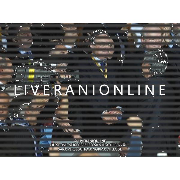 Champions League 2009/2010 Finale Madrid (Santiago Bernabeu) - 22.05.2010 FC Bayern Monaco- FC Inter Nella Foto:PEREZ MOURINHO JOSE\'MORATTI MASSIMO /Ph.Vitez-Ag. Aldo Liverani