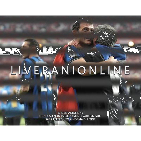 Champions League 2009/2010 Finale Madrid (Santiago Bernabeu) - 22.05.2010 FC Bayern Monaco- FC Inter Nella Foto:STANKOVIC DEJAN-MOURINHO JOSE\' /Ph.Vitez-Ag. Aldo Liverani