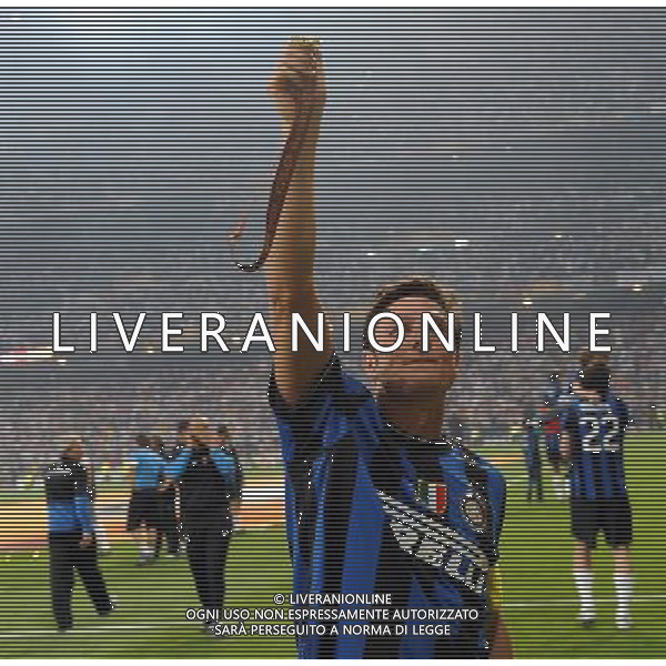 Champions League 2009/2010 Finale Madrid (Santiago Bernabeu) - 22.05.2010 FC Bayern Monaco- FC Inter Nella Foto:ZANETTI JAVIER /Ph.Vitez-Ag. Aldo Liverani