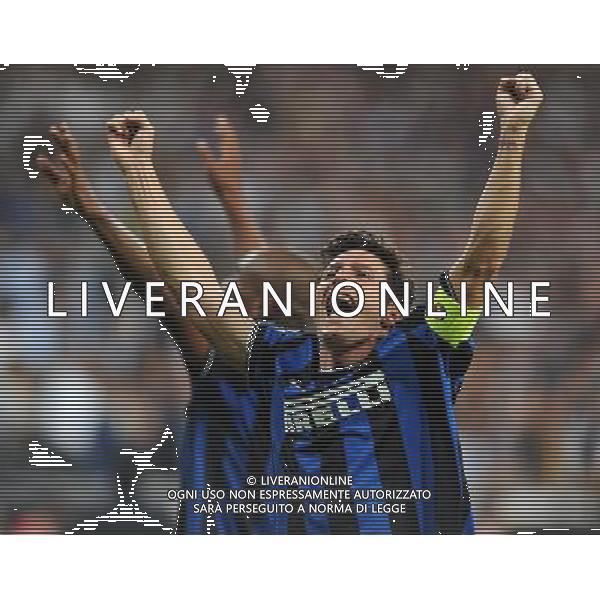 Champions League 2009/2010 Finale Madrid (Santiago Bernabeu) - 22.05.2010 FC Bayern Monaco- FC Inter Nella Foto:ZANETTI JAVIER /Ph.Vitez-Ag. Aldo Liverani