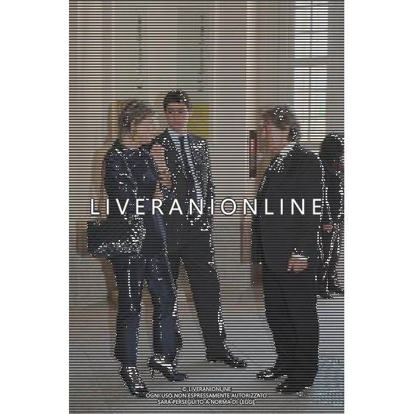 23-05-2010 Venaria Reale (To) Sport-Calcio Nazionale Italiana alla Reggia di Venaria Reale Nella foto: Evelina Christilli, Andre Agnelli e Fabrizio del noce ©Manuela Viganti/ALDO LIVERANI