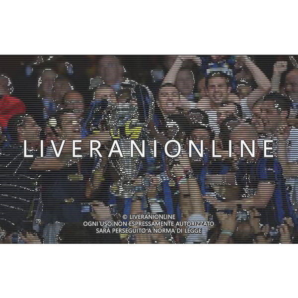 firo CALCIO SPORT Fu§ball Fussball 22.05.2010 Champions League Finale BAYERN MONACO INTER FC Bayern MŸnchen - Inter Mailand, 0:2 Champions League Sieger Inter Mailand nella foto Champions League ph:firosportfoto/ALDO LIVERANI ITALY ONLY