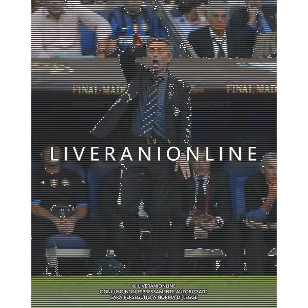 firo CALCIO SPORT Fu§ball Fussball 22.05.2010 Champions League Finale BAYERN MONACO INTER FC Bayern MŸnchen - Inter Mailand, 0:2 Champions League Sieger Inter Mailand nella foto Jose\' Mourinho ph:firosportfoto/ALDO LIVERANI ITALY ONLY