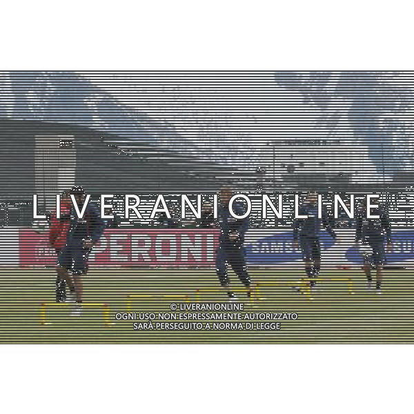 23-05-2010 Sestriere (TO) Allenamento Nazionale Pre Mondiale 2010 Nella foto: Gattuso, De Rossi, Pirlo e Zambrotta ©falzone/ALDO LIVERANI