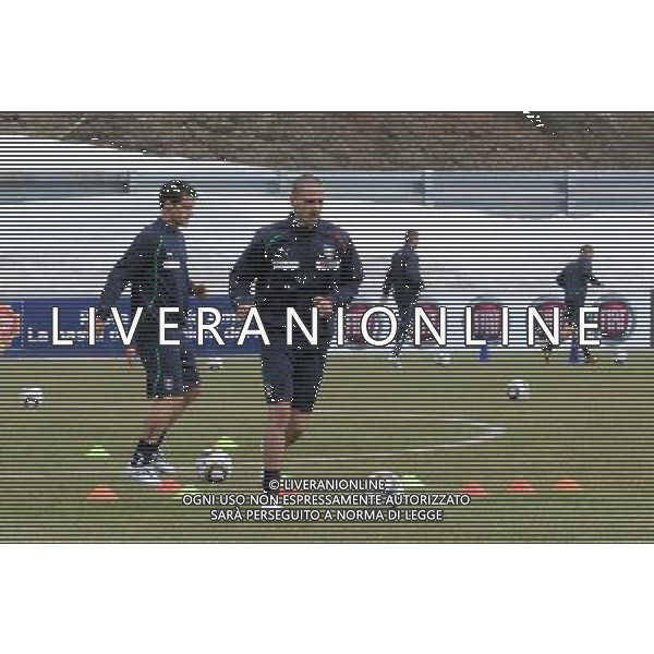 23-05-2010 Sestriere (TO) Allenamento Nazionale Pre Mondiale 2010 Nella foto: Bonucci e Maggio ©falzone/ALDO LIVERANI