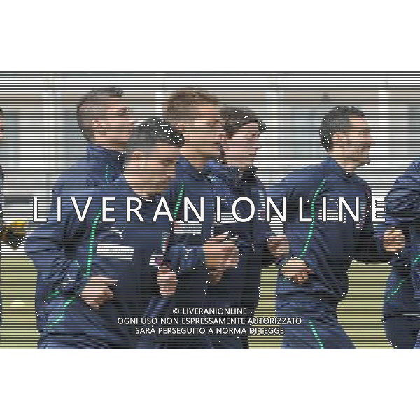 23-05-2010 Sestriere (TO) Allenamento Nazionale Pre Mondiale 2010 Nella foto: Bocchetti, Di Natale, Criscito, Montolivo e Zambrotta ©falzone/ALDO LIVERANI