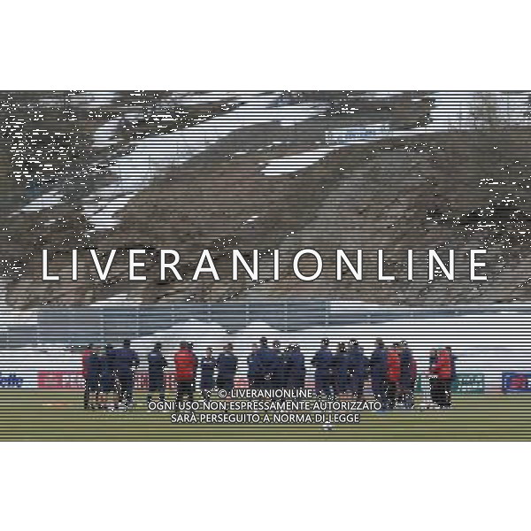 23-05-2010 Sestriere (TO) Allenamento Nazionale Pre Mondiale 2010 Nella foto: lippi e il gruppo in allenamento / italia nazionale ©falzone/ALDO LIVERANI