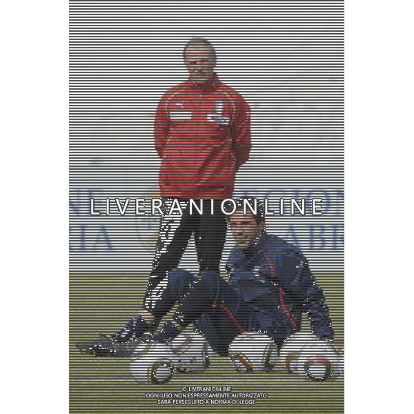 23-05-2010 Sestriere (TO) Allenamento Nazionale Pre Mondiale 2010 Nella foto: Buffon Bordon ©falzone/ALDO LIVERANI