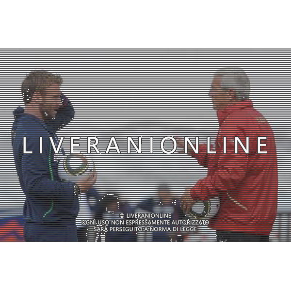 23-05-2010 Sestriere (TO) Allenamento Nazionale Pre Mondiale 2010 Nella foto: De Rossi Lippi ©falzone/ALDO LIVERANI