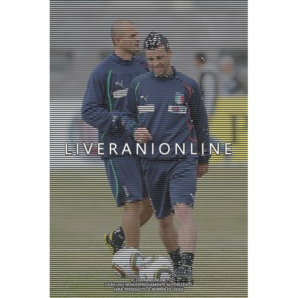 23-05-2010 Sestriere (TO) Allenamento Nazionale Pre Mondiale 2010 Nella foto: Di Natale - Pepe ©falzone/ALDO LIVERANI