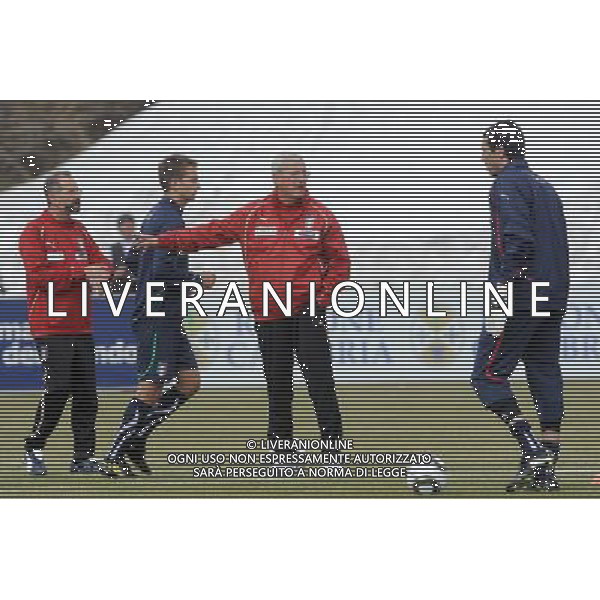 23-05-2010 Sestriere (TO) Allenamento Nazionale Pre Mondiale 2010 Nella foto: Lippi Buffon Criscito ©falzone/ALDO LIVERANI