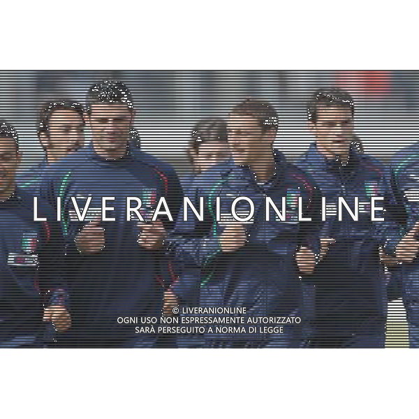 23-05-2010 Sestriere (TO) Allenamento Nazionale Pre Mondiale 2010 Nella foto: Iaquinta Marchisio maggio ©falzone/ALDO LIVERANI