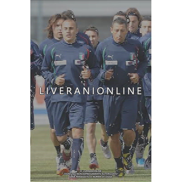 23-05-2010 Sestriere (TO) Allenamento Nazionale Pre Mondiale 2010 Nella foto: Cannavaro Palombo ©falzone/ALDO LIVERANI