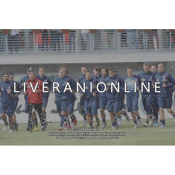 23-05-2010 Sestriere (TO) Allenamento Nazionale Pre Mondiale 2010 Nella foto: Gaudino preparatore atletico della nazionale e gruppo ©falzone/ALDO LIVERANI