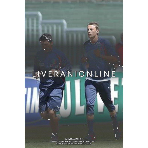 Sestriere 25-05-2010 Preparazione Nazionale Italiana Nella Foto: Gattuso e Marchisio ©Alessandro Falzone/ALDO LIVERANI