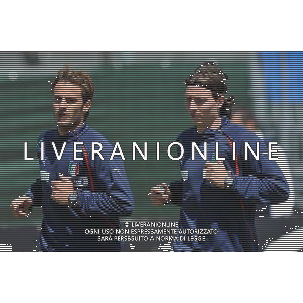 Sestriere 25-05-2010 Preparazione Nazionale Italiana Nella Foto: Gilardino e Montolivo ©Alessandro Falzone/ALDO LIVERANI