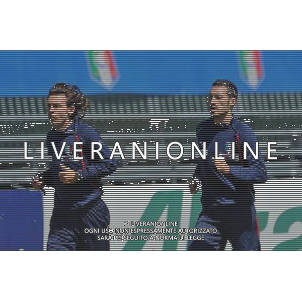 Sestriere 25-05-2010 Preparazione Nazionale Italiana Nella Foto: Pirlo e Zambrotta ©Alessandro Falzone/ALDO LIVERANI