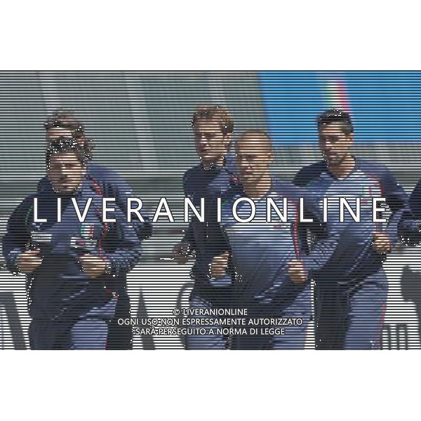 Sestriere 25-05-2010 Preparazione Nazionale Italiana Nella Foto: Gattuso, gilardino, cannavaro e borriello ©Alessandro Falzone/ALDO LIVERANI