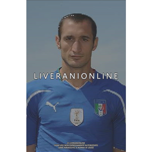 SESTRIERE ( TO) PRIMI PIANI NAZIONALE ITALIANA CALCIO. MONDIALI SUD AFRICA 2010 COPPA DEL MONDO NELLA FOTO: GIORGIO CHIELLINI © UFFICIO STAMPA FIGC - AG. ALDO LIVERANI SAS