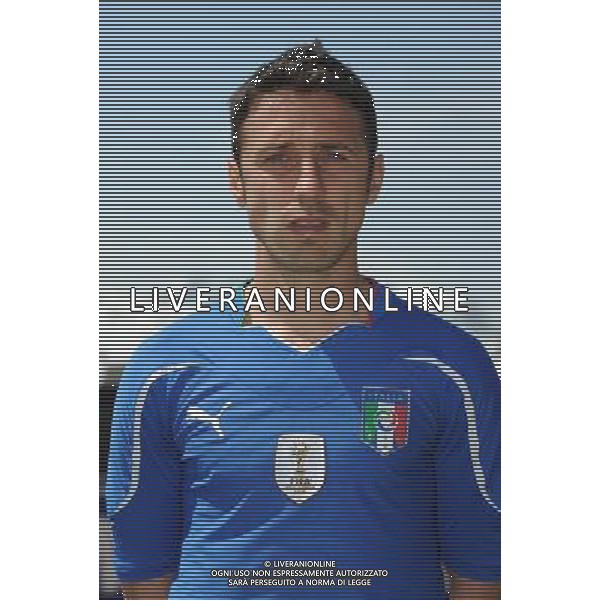 SESTRIERE ( TO) PRIMI PIANI NAZIONALE ITALIANA CALCIO. MONDIALI SUD AFRICA 2010 COPPA DEL MONDO NELLA FOTO: ANDREA COSSU © UFFICIO STAMPA FIGC - AG. ALDO LIVERANI SAS