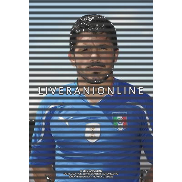 SESTRIERE ( TO) PRIMI PIANI NAZIONALE ITALIANA CALCIO. MONDIALI SUD AFRICA 2010 COPPA DEL MONDO NELLA FOTO: IVAN GENNARO GATTUSO © UFFICIO STAMPA FIGC - AG. ALDO LIVERANI SAS