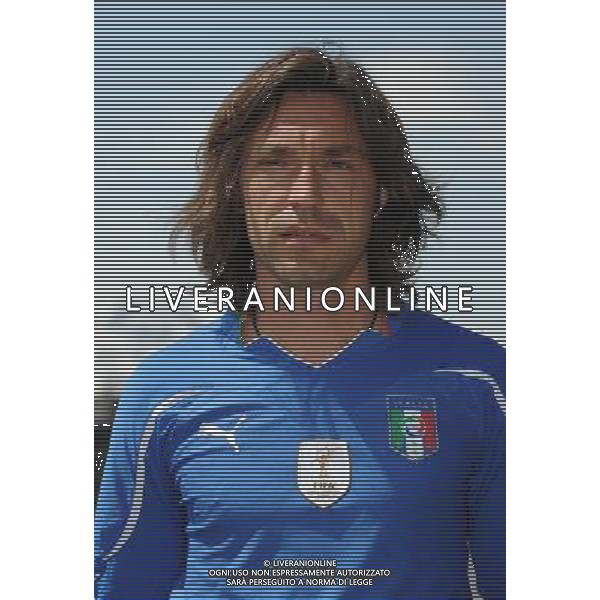 SESTRIERE ( TO) PRIMI PIANI NAZIONALE ITALIANA CALCIO. MONDIALI SUD AFRICA 2010 COPPA DEL MONDO NELLA FOTO: ANDREA PIRLO © UFFICIO STAMPA FIGC - AG. ALDO LIVERANI SAS