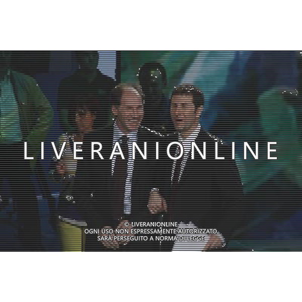 TRASMISSIONE TV: \' CHE TEMPO CHE FA\' - SPECIALE: \' IL GIOCO DEI MONDIALI\' nella foto: FRANCO BARESI - FABIO FAZIO © Antonio Sorano - Ag. Aldo Liverani sas