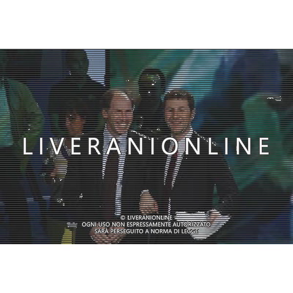 TRASMISSIONE TV: \' CHE TEMPO CHE FA\' - SPECIALE: \' IL GIOCO DEI MONDIALI\' nella foto: FRANCO BARESI - FABIO FAZIO © Antonio Sorano - Ag. Aldo Liverani sas