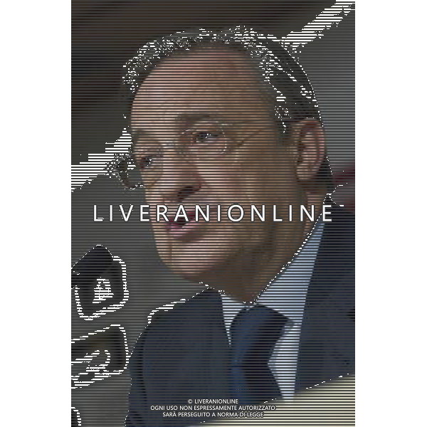 Madrid - FLORENTINO PEREZ ( Presidente del Real Madrid calcio) DURANTE LA CONFERENZA STAMPA DOVE HA CONFERMATO CHE IL NUOVO ALLENATORE DELLA SQUADRA SARA\' JOSE\' MOURINHO © Cesar Cebolla - Alfaqui - Ag. Aldo Liverani sas ITALY ONLY