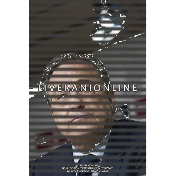 Madrid - FLORENTINO PEREZ ( Presidente del Real Madrid calcio) DURANTE LA CONFERENZA STAMPA DOVE HA CONFERMATO CHE IL NUOVO ALLENATORE DELLA SQUADRA SARA\' JOSE\' MOURINHO © Cesar Cebolla - Alfaqui - Ag. Aldo Liverani sas ITALY ONLY