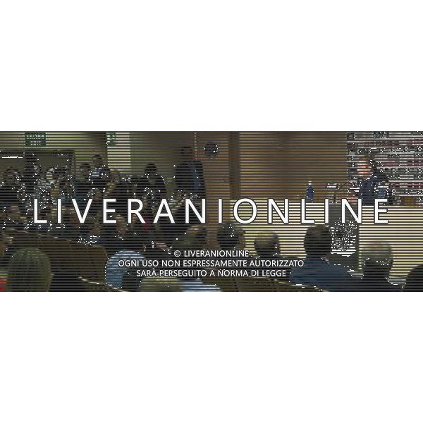 Madrid - FLORENTINO PEREZ ( Presidente del Real Madrid calcio) DURANTE LA CONFERENZA STAMPA DOVE HA CONFERMATO CHE IL NUOVO ALLENATORE DELLA SQUADRA SARA\' JOSE\' MOURINHO © Cesar Cebolla - Alfaqui - Ag. Aldo Liverani sas ITALY ONLY