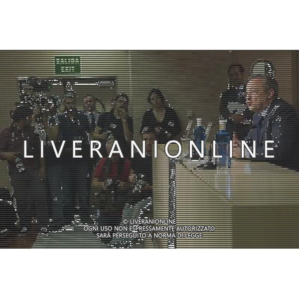 Madrid - FLORENTINO PEREZ ( Presidente del Real Madrid calcio) DURANTE LA CONFERENZA STAMPA DOVE HA CONFERMATO CHE IL NUOVO ALLENATORE DELLA SQUADRA SARA\' JOSE\' MOURINHO © Cesar Cebolla - Alfaqui - Ag. Aldo Liverani sas ITALY ONLY