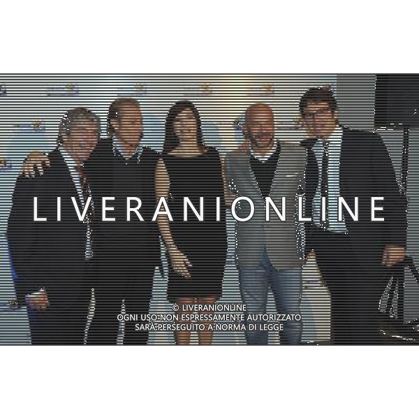 MILANO 27/5/2010 VIALE MONTENEGRO, 55 SKY PRESENTA LA SUA SQUADRA TELEVISIVA PER I MONDIALI DEL SUD AFRICA 2010 NELLA FOTO PAOLO ROSSI, GIORGIO PORRA, ILARIA D\' AMICO, GIANLUCA VIALLI E LUCA CATTANEO FOTO ROMANO/AG ALDO LIVERANI