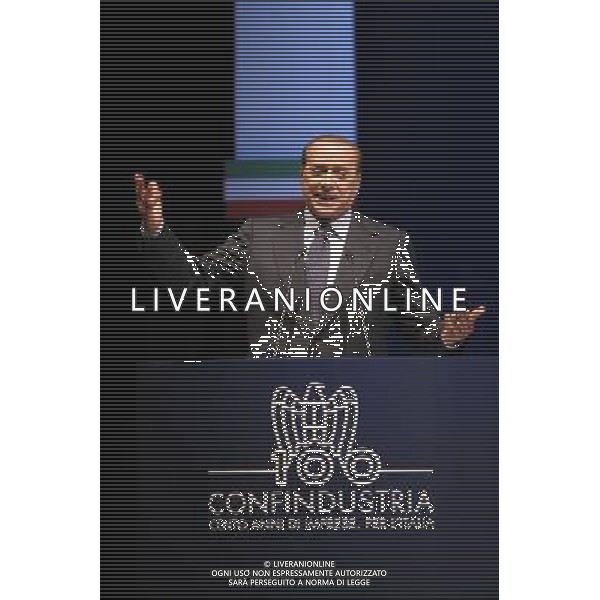 ROMA, 27 MAGGIO 2010 ASSEMBLEA ANNUALE CONFINDUSTRIA ( ASSEMBLEA DEL CENTENARIO ) NELLA FOTO: SILVIO BERLUSCONI © AG. ALDO LIVERANI SAS