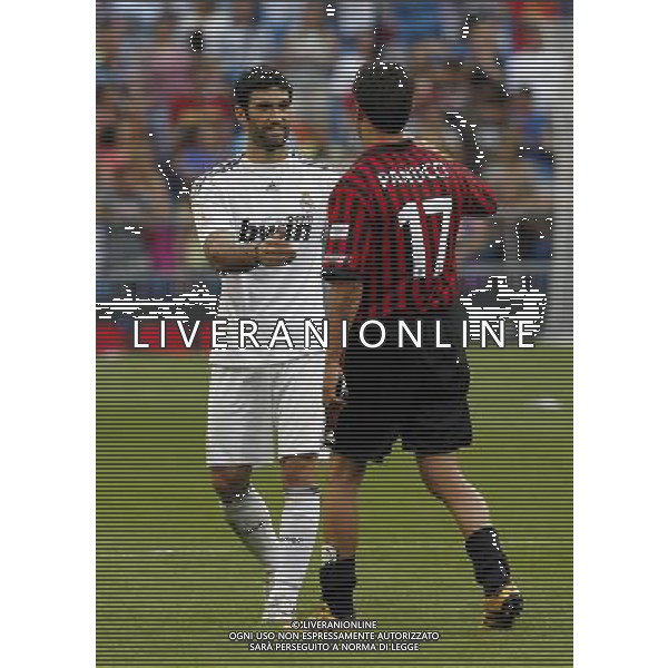 Madrid (30/05/10).- Estadio Santiago Bernabeu. Corazon Classic Match 2010 Real Madrid Veteranos 4- Milan Glorie 3 Fernando Sanz y Cristian Panucci. Photo: Alex Cid-Fuentes/ ALFAQUI ©AG . ALDO LIVERANI SAS ONLY ITALY